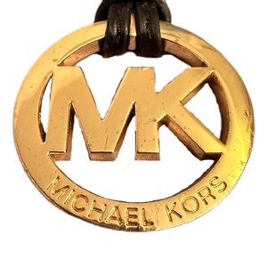 Michaels Kors Emblem Gold Black Leather Attachment Replacement